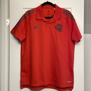Adidas Flamengo polo in red